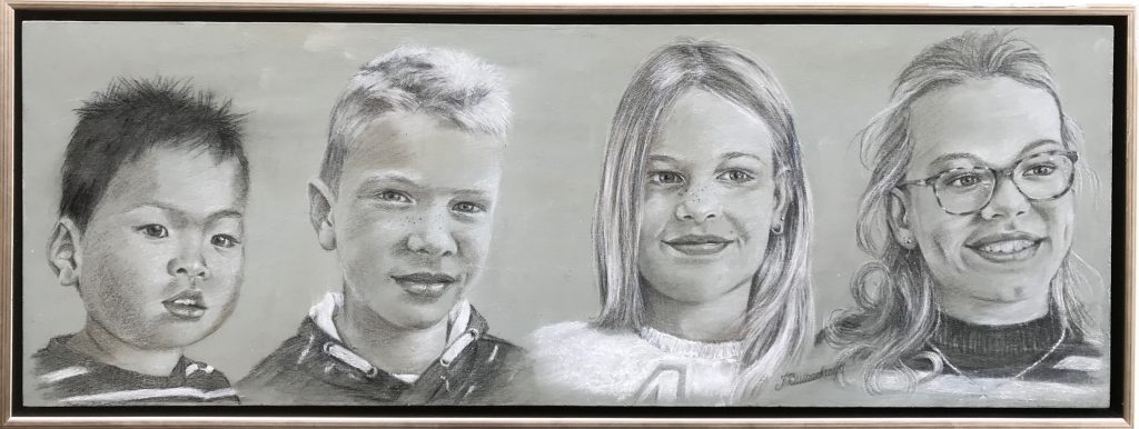 Family Portrait from Holland | Size 40 x 80 cm