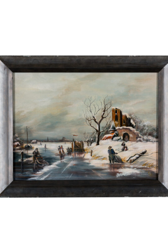 Winter landscape |Size 30 x 40 cm| Oil on canvas | Painting